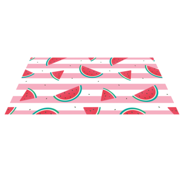 Watermelon Slice Illustration kitchen vinyl carpet - TenStickers