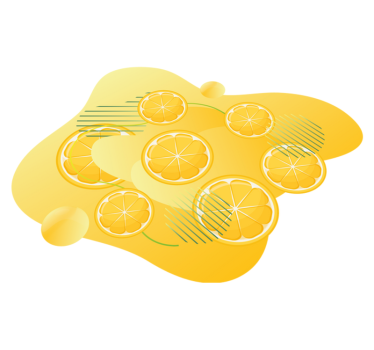 Lively citrus pattern kitchen vinyl carpet - TenStickers