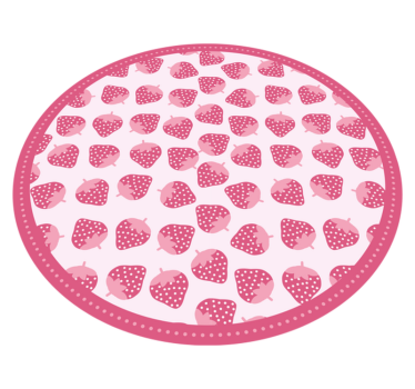 Sweet Strawberry Pattern kitchen vinyl carpet - TenStickers