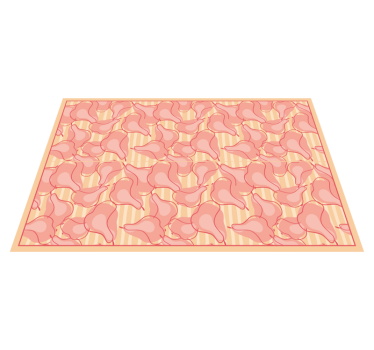 Cute Pink Patterns kitchen vinyl carpet - TenStickers