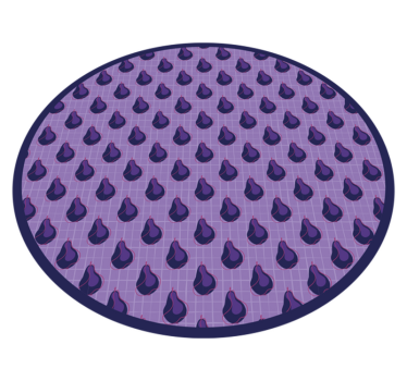Purple Droplet Pattern kitchen vinyl carpet - TenStickers