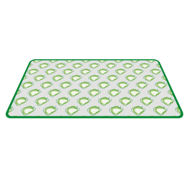 Green Pear Pattern kitchen vinyl carpet - TenStickers