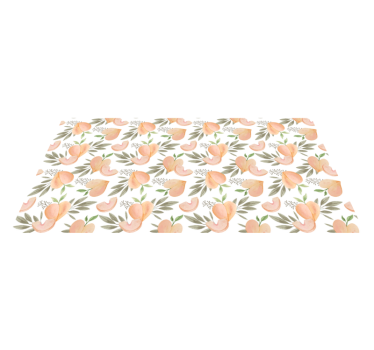 Peach Floral Arrangement kitchen vinyl carpet - TenStickers