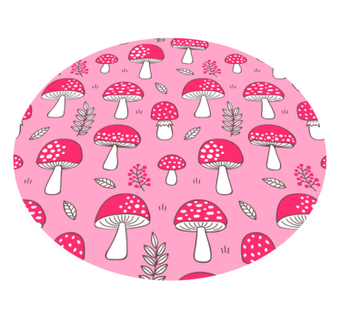 Charming Mushroom Illustration kitchen vinyl carpet - TenStickers
