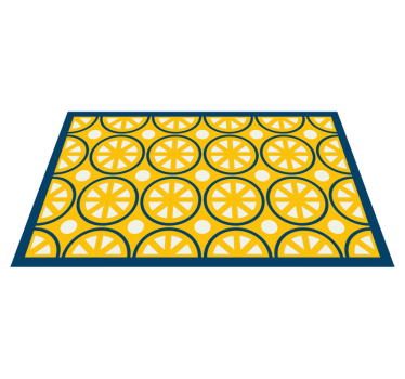 Citrus Slice Style kitchen vinyl carpet - TenStickers