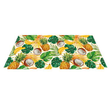 Tropical Fruit Paradise kitchen vinyl carpet - TenStickers