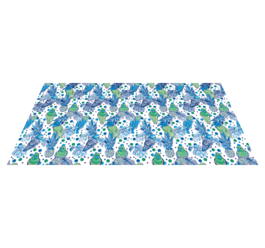 Tropical Bird Pattern kitchen vinyl carpet - TenStickers