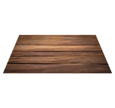 Warm Wooden Planks kitchen vinyl carpet - TenStickers