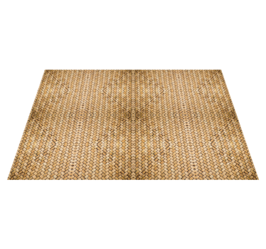 Woven bamboo bathroom flooring - TenStickers
