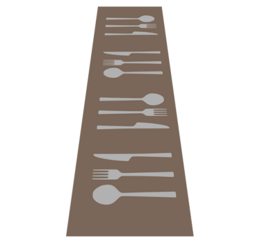 fork knife and spoon kitchen vinyl carpet - TenStickers
