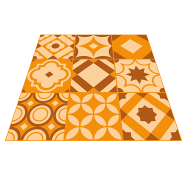 rustic tiles kitchen vinyl carpet - TenStickers