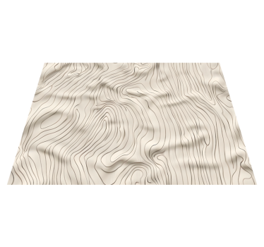 Abstract lines beige vinyl carpet - TenStickers