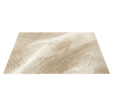 Minimalist leaves beige vinyl carpet - TenStickers
