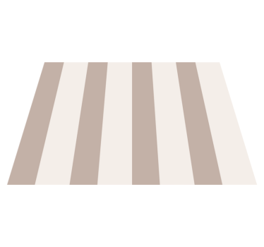 Stripes beige vinyl carpet - TenStickers