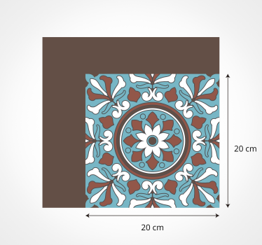 Arabian Turquoise tile mat - TenStickers