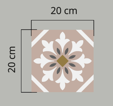 brown random tile tile mat - TenStickers