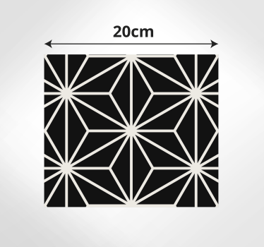 Black and white geometric diamonds geometric carpets - TenStickers