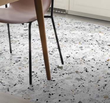 Gray terrazzo texture rug - TenStickers