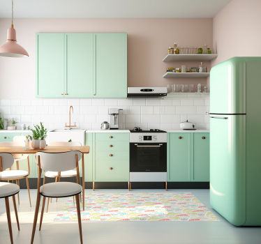 Kitchen plant tiles kitchen flooring - TenStickers