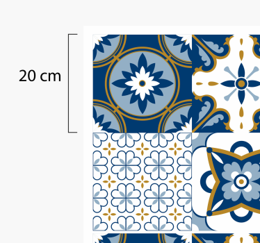 Colorful mosaic geometric pattern  tile mat - TenStickers