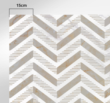 Stylish chevron kitchen vinyl carpet - TenStickers