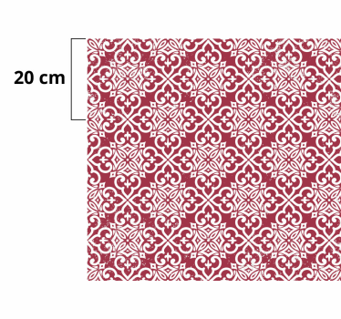 Moroccan Red  retro rug - TenStickers