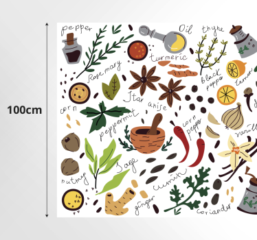 Seasoning kitchen flooring - TenStickers