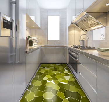 Angular Cuisine kitchen vinyl carpet - TenStickers