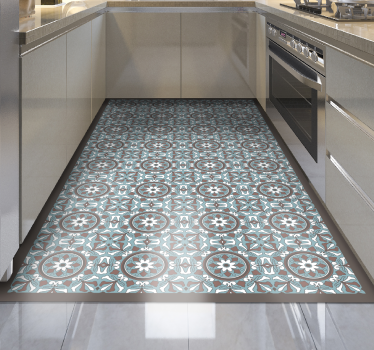 Arabian Turquoise tile mat - TenStickers