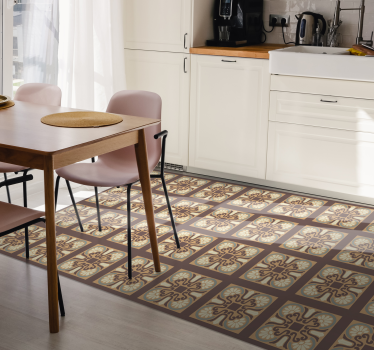 Ceramic Tile Pattern kitchen vinyl carpet - TenStickers