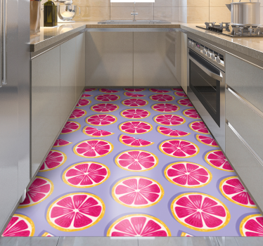 Citrus slice concept kitchen vinyl carpet - TenStickers