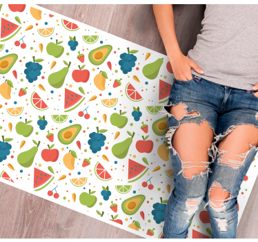 Colorful Fruit Patterns kitchen vinyl carpet - TenStickers