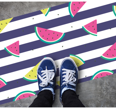 Colorful Watermelon Pattern kitchen vinyl carpet - TenStickers