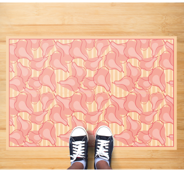 Cute Pink Patterns kitchen vinyl carpet - TenStickers