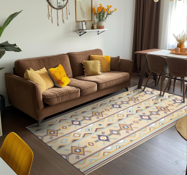 Ethnic berber beige vinyl carpet - TenStickers