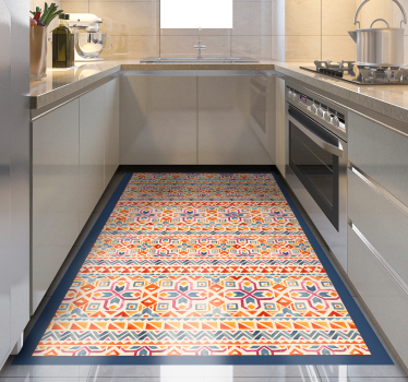 Ethnic pattern  kitchen flooring - TenStickers