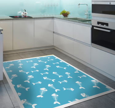 Weighing skeleton kitchen vinyl carpet - TenStickers
