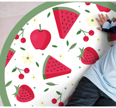 Fruit Floral Pattern kitchen vinyl carpet - TenStickers