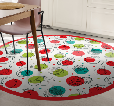 Fruit simple motif kitchen vinyl carpet - TenStickers