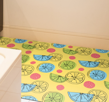 Fruit slice patterns kitchen vinyl carpet - TenStickers