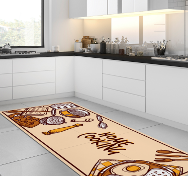 Home cooking vinyl bespoke rugs - TenStickers