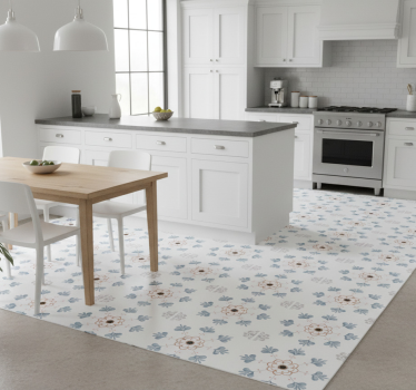 Kitchen vinyl carpet antique grey cement design - TenStickers