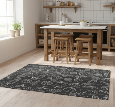 Kitchen vinyl carpet candy pattern - TenStickers