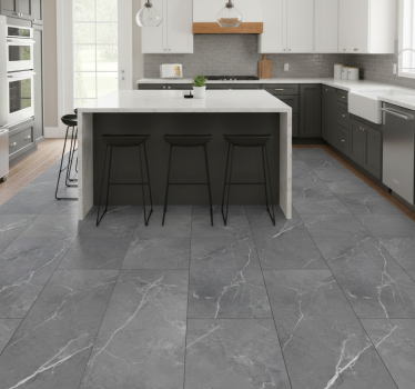 Kitchen vinyl carpet cloud matte - TenStickers