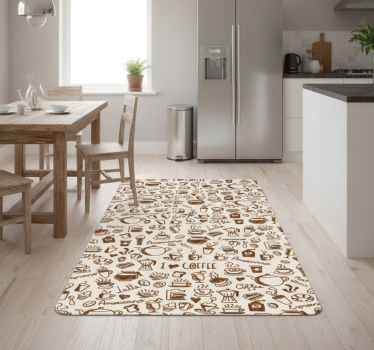 Kitchen vinyl carpet coffee design door vinyl - TenStickers