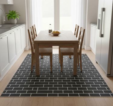Kitchen vinyl carpet dark bricks kitchen decal - TenStickers