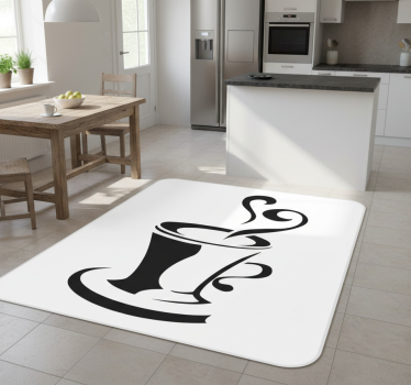 Kitchen vinyl carpet coffee with love - TenStickers
