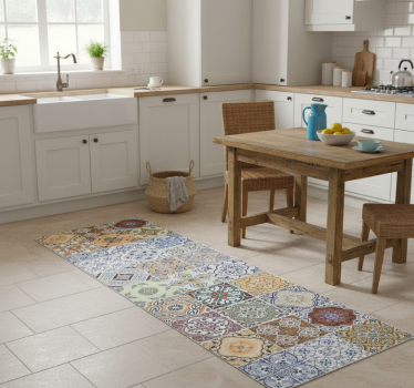 Kitchen vinyl carpet eclectic mediterranean design - TenStickers
