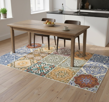 Kitchen vinyl carpet eclectic mediterranean mosaic - TenStickers