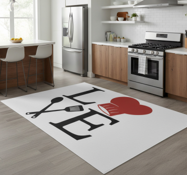 Kitchen vinyl carpet chef's passion - TenStickers